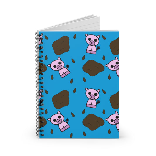 Muddy Pig Spiral Notebook
