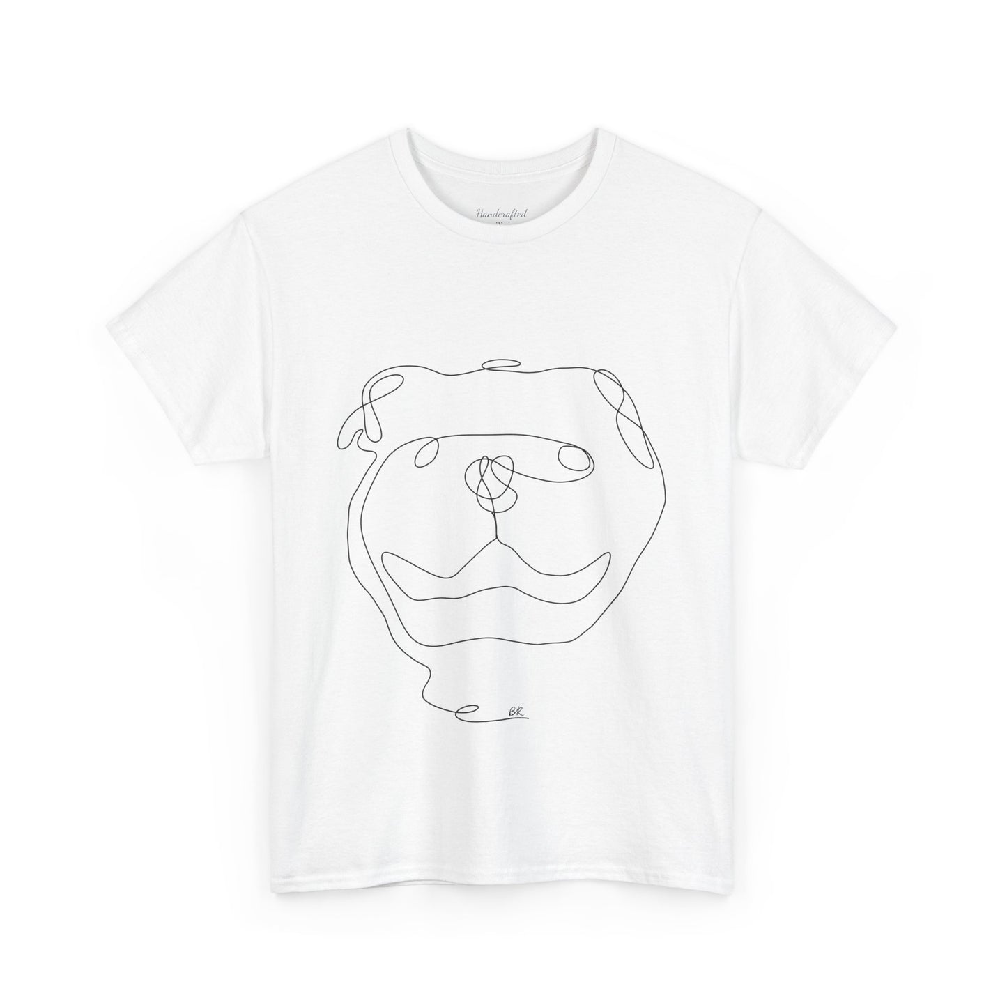 Bulldog Minimalist Line Art Tee