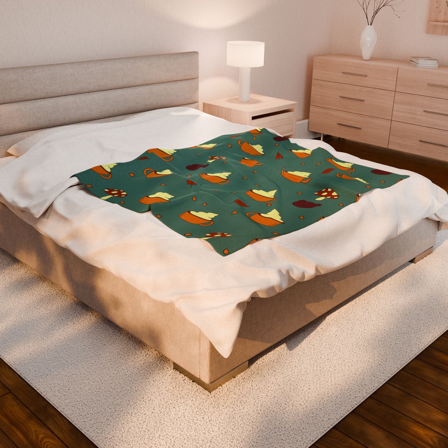 Autumn Vibes Velveteen Plush Blanket