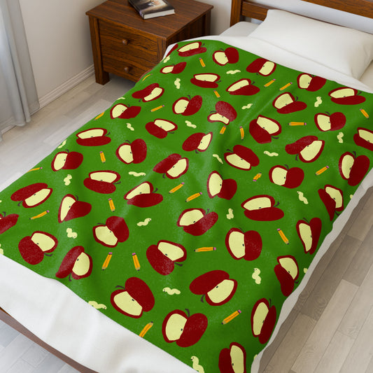 Back to School Velveteen Plush Blanket