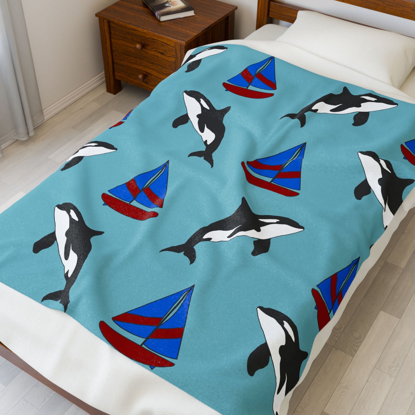 Ocean Adventure Velveteen Plush Blanket