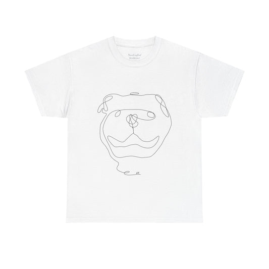 Bulldog Minimalist Line Art Tee