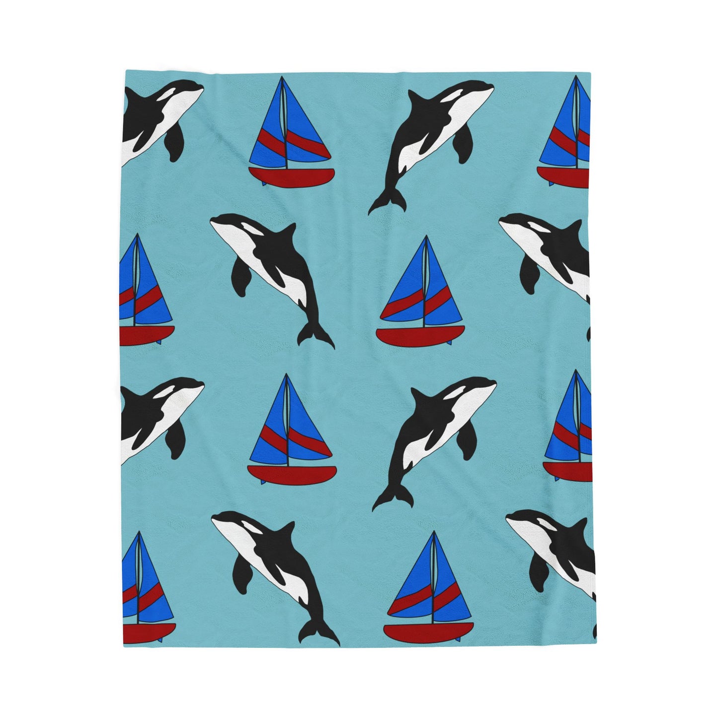 Ocean Adventure Velveteen Plush Blanket