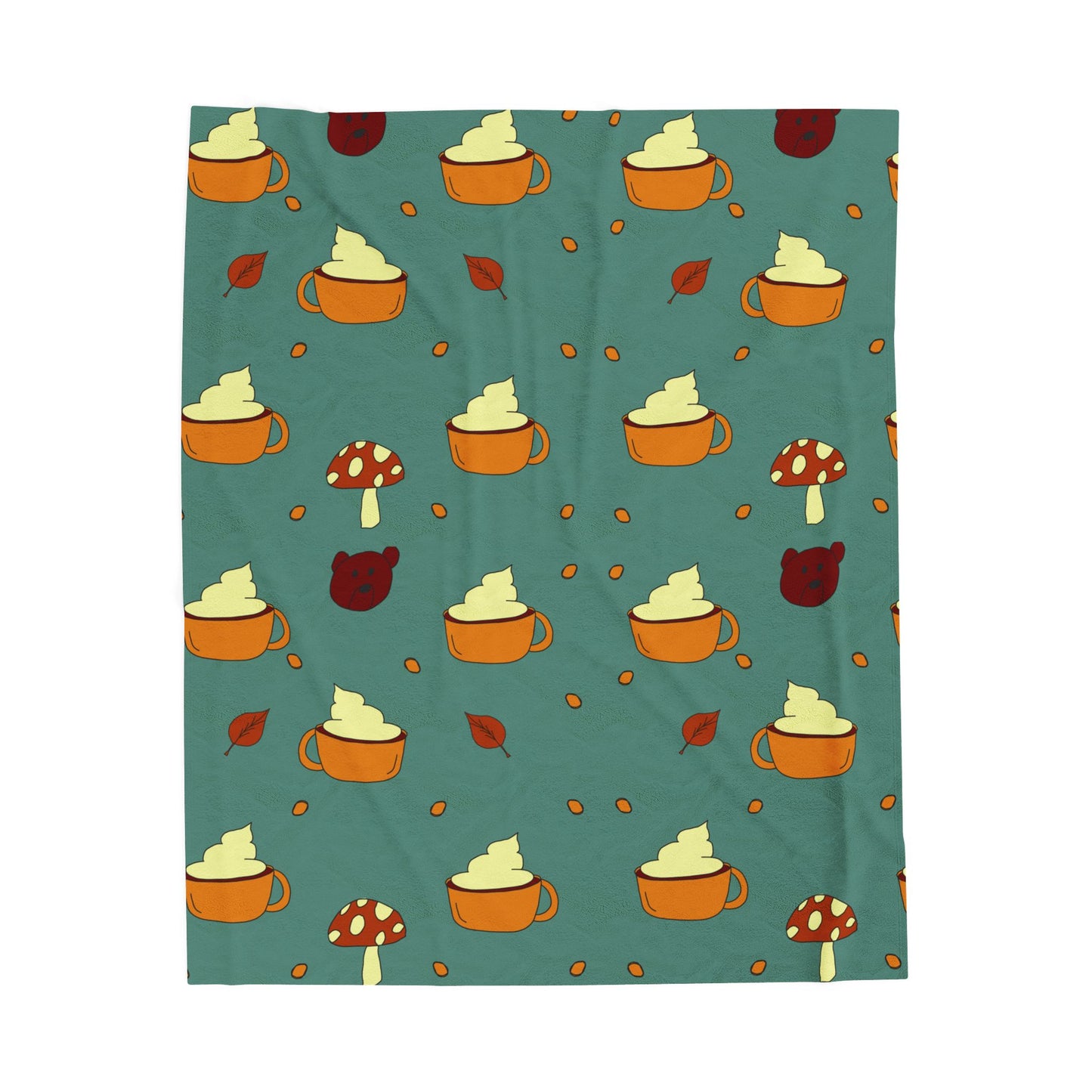 Autumn Vibes Velveteen Plush Blanket
