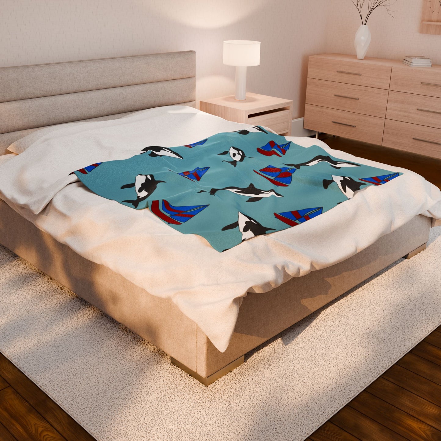 Ocean Adventure Velveteen Plush Blanket